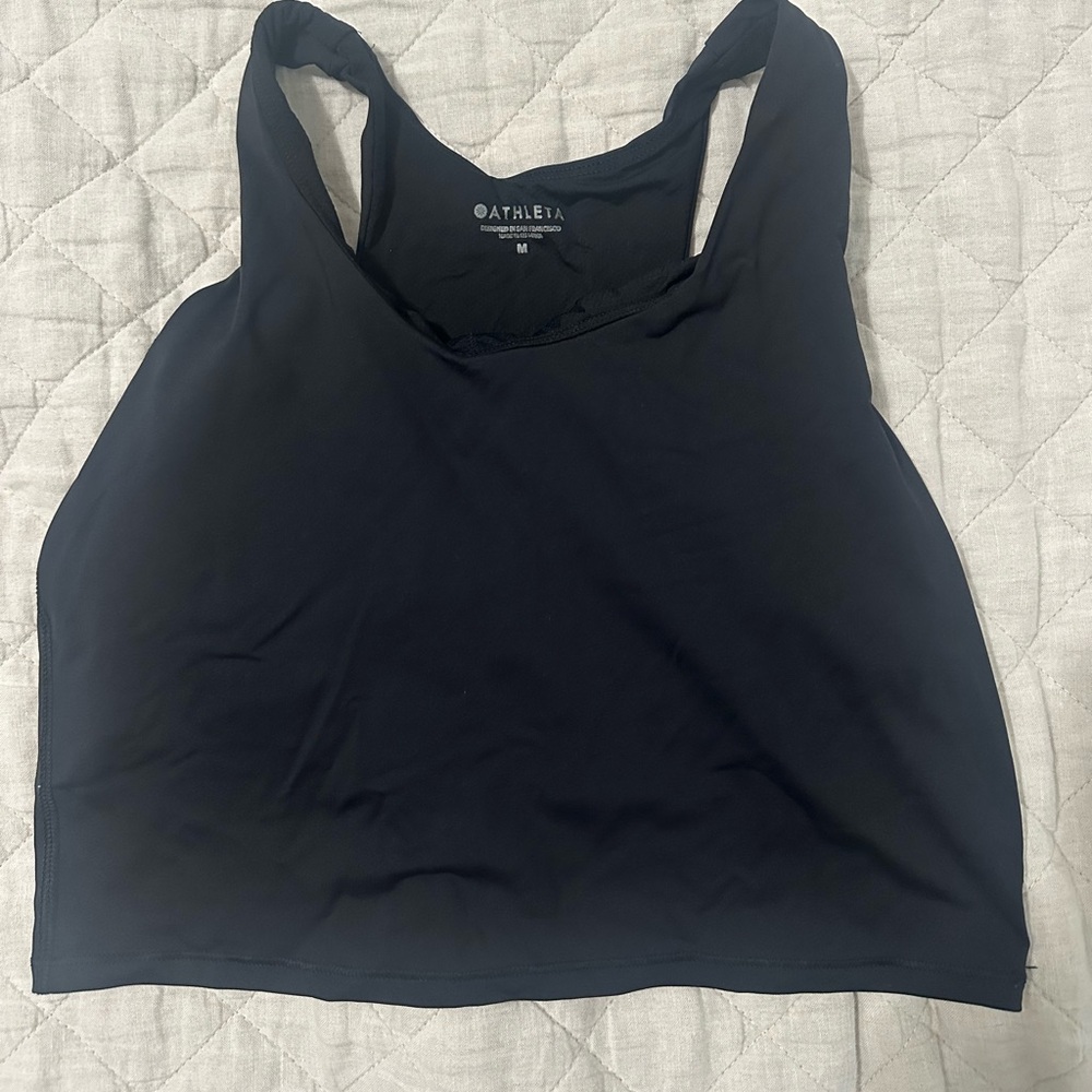 Athleta Crop Tank - Black, Womens M